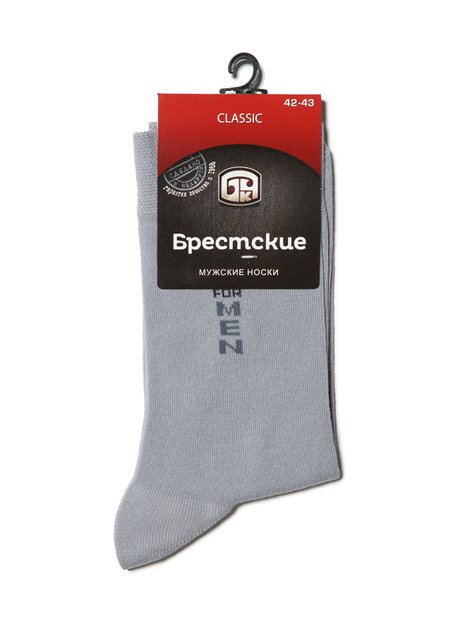 Шкарпетки чоловічі "Брестские" 2122 CLASSIC (середньої довжини), Светло-серый, 40-41, 40, Светло-серый