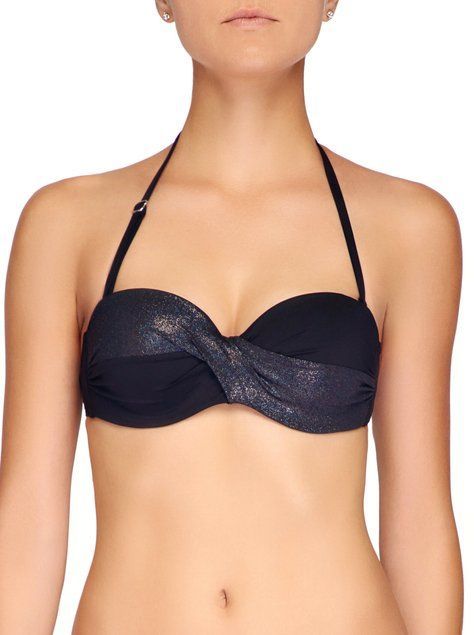 Бікіні-бандо з куліскою та "PUSH UP" Conte Elegant GLORIA, Черный, 70C, 70C, Черный