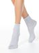 Шкарпетки жіночі віскозні Conte Elegant CLASSIC (люрекс, без гумки), Светло-серый, 36-37, 36, Светло-серый