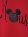 Хлопковый свитшот с мерцающей надписью ©Disney Conte Elegant LD 949, risky red, XS, 40/170, Красный