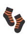 Шкарпетки дитячі Conte Kids SOF-TIKI (махрові), Темно-серый-Оранжевый, 8, 14, Комбинированный