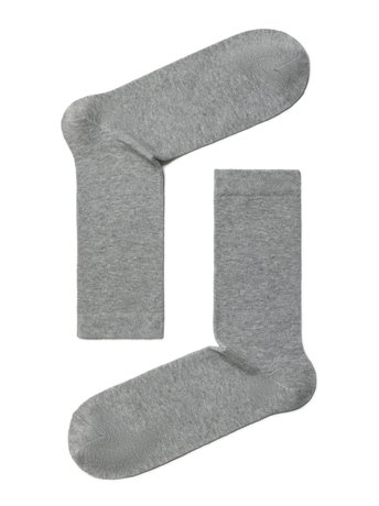 Шкарпетки чоловічі "ESLI" (бавовняні), серый, 44-45, 44, Сірий