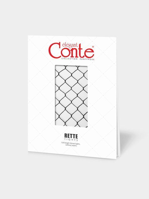 Колготки в крупну сітку Conte Elegant RETTE SUPER MAX Lycra&reg;, Nero, 2, 2, Черный