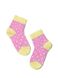 Шкарпетки дитячі Conte Kids TIP-TOP (бавовняні, з малюнками), мальва-Желтый, 8, 14, Комбинированный
