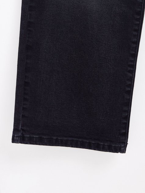 Широкі джинси wide leg з високою посадкою Conte Elegant CON-367, washed black, L, 46/164, Черный