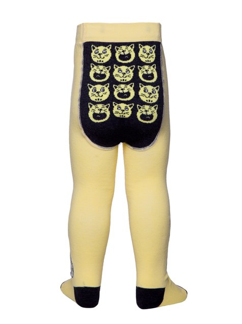 Колготки детские Conte Kids TIP-TOP (Веселые ножки), Светло-Желтый, 104-110, 104см, Светло-желтый