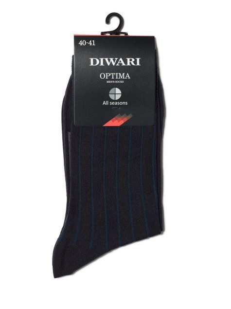 Шкарпетки чоловічі "DIWARI" OPTIMA All seasons, Grafit, 40-41, 40, Графитовый