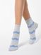 Носки женские хлопковые Conte Elegant CLASSIC (люрекс), Серый-Голубой, 36-37, 36, Серо-голубой