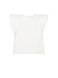 Блузка з віскози преміальної якості "відчуття шовку" з широкими воланами Conte Elegant LBL 1097, off-white, XS, 40/170, Білосніжний
