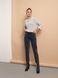 Джинси Mom Fit з високою посадкою та кокеткою Conte Elegant CON-381, washed grey, XL, 48/164, Светло-серый