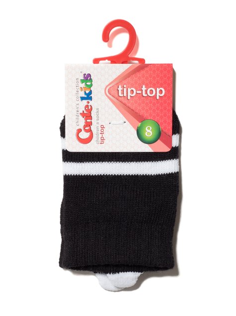 Носки детские Conte Kids TIP-TOP с пикотом-«язычком» для самых маленьких, Черный, 8, 14, Черный