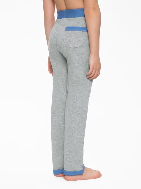 Штани для дівчаток Conte Elegant JOGGY, grey-marino, 110-116, 110см, Серо-синий
