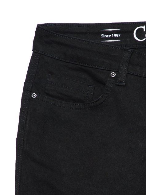 Моделюючі джинси skinny "push-up" з високою посадкою Conte Elegant Premium Stay Black CON-149, deep black, XL, 48/164, Черный