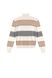Экстрамягкий свитер в полоску с металлическим блеском Conte Elegant LDK034, бежево-серый, S, 42/158, Серо-бежевый