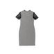 Платье-футляр с металлическим блеском и рукавами из кружева Conte Elegant LPL 849, grey, XL, 48/170, Серый