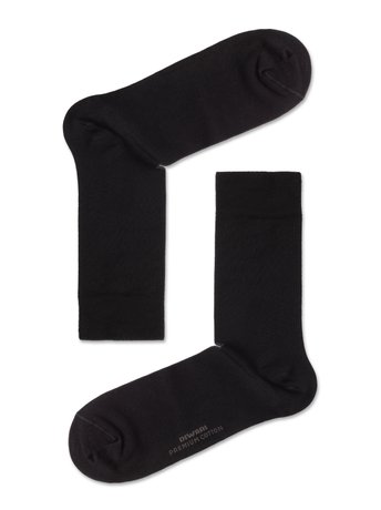 Классические носки из мерсеризованного хлопка DiWaRi CLASSIC, Черный, 40-41, 40, Черный