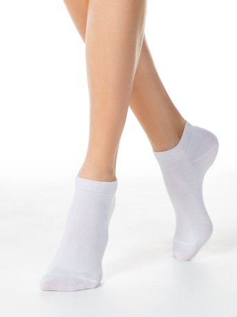 Шкарпетки жіночі бавовняні ESLI (укорочені), Білий, 36-39, 36, Белый
