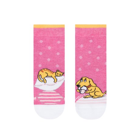 Хлопковые детские носки Conte Kids TIP-TOP (весёлые ножки), Розовый, 12, 18, Розовый