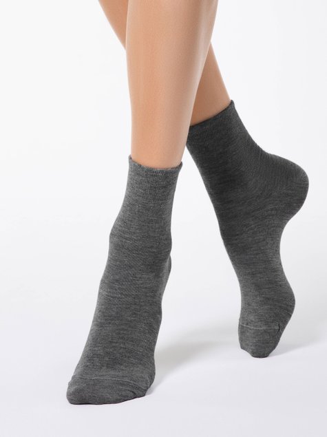 Шкарпетки жіночі віскозні Levante L0225S (ангора), dark grey, 36-37, 36, Темно-серый