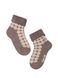 Шкарпетки дитячі Conte Kids SOF-TIKI (махрові з відворотом), Кофейный, 16, 24, Темно-коричневый