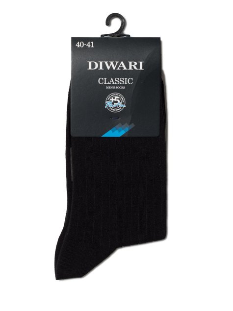Носки мужские DiWaRi CLASSIC, Черный, 40-41, 40, Черный