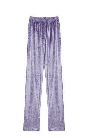 Велюрові штани для будинку Conte Elegant VELVET LOUNGEWEAR LHW 1010, grey-lilac, L, 46/170, Комбинированный