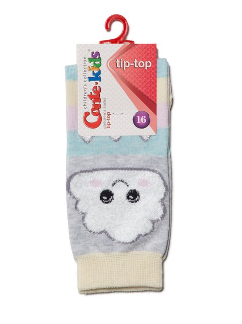 Шкарпетки дитячі Conte Kids TIP-TOP (бавовняні), Светло-серый, 14, 21, Светло-серый