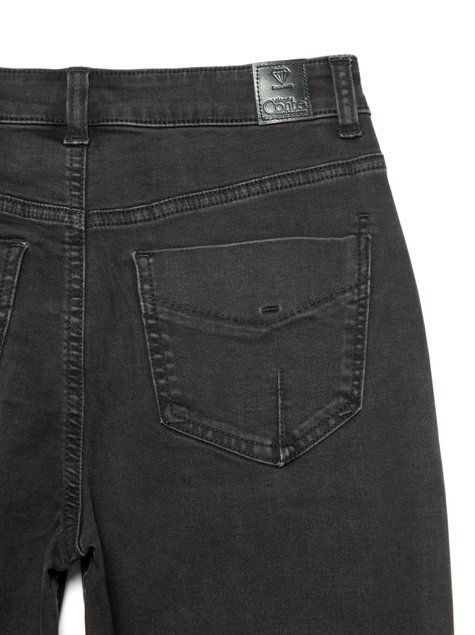 Моделирующие джинсы skinny с высокой посадкой Conte Elegant CON-286, washed black, M, 44/170, Черный