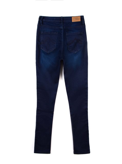 Ултракомфортные джинсы Skinny с высокой посадкой Conte Elegant CON-82, Темно-синий, L, 46/164, Темно-синий