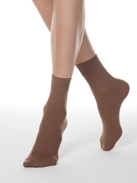Шкарпетки жіночі з мікрофібри Conte Elegant MICROFIBRA 50 (1 пара), Bronz, 36-39, 36, Бронзовый