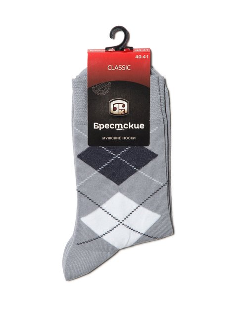 Шкарпетки чоловічі "Брестские" 2122 CLASSIC (середньої довжини), Светло-серый, 40-41, 40, Светло-серый
