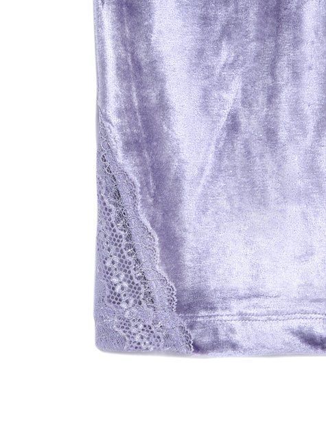 Велюрові штани для будинку Conte Elegant VELVET LOUNGEWEAR LHW 1010, grey-lilac, L, 46/170, Комбинированный