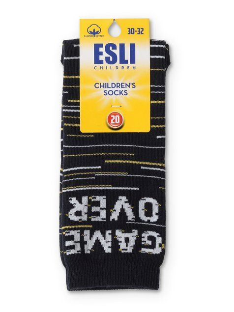 Детские носки с рисунками ESLI 21С-90СПЕ, Темно-синий, 20, 30, Темно-синий