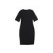 Сукня-футляр з легким мерехтінням люрексу Conte Elegant LPL 1039, shiny black, XS, 40/164, Черный