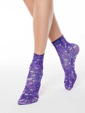 Шкарпетки жіночі Conte Elegant FANTASY 70 den, Фиолетовый, 36-39, 36, Фиолетовый
