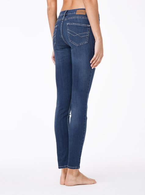 Класичні джинси Skinny з середньою посадкою Conte Elegant 756 / 4909М, синий, L, 46/170, Синий