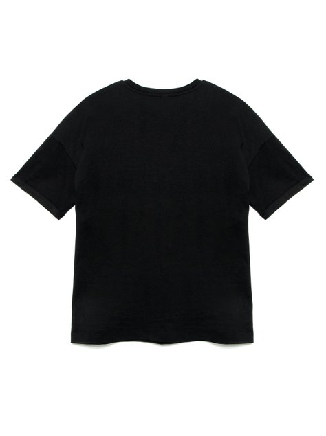 Черная базовая футболка с рисунками по лицензии ©Disney Conte Elegant LD 2010, street black, XS, 40/170, Черный