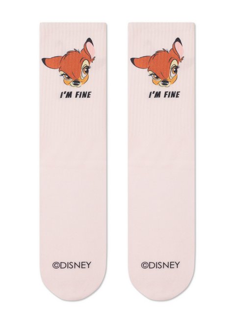 Удлиненные носки с хлопком CONTE ©Disney, персик, 36-39, 36, Персиковый