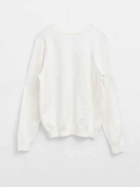 Джемпер из пряжи с хлопком и модалом Conte Elegant LDK 139, ecru, XS, 40/170, Светло-бежевый