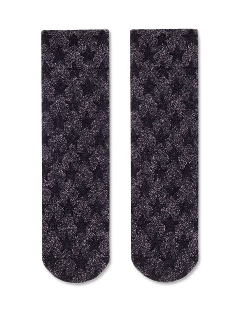 Сияющие носки с рисунком «звезды» Conte Elegant FANTASY, grey, 36-39, 36, Серый