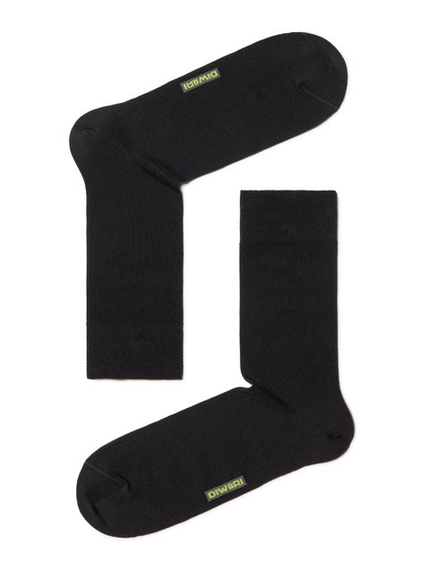 Шкарпетки чоловічі "DIWARI" CLASSIC із органічної бавовни Biofil, Черный, 40-41, 40, Черный