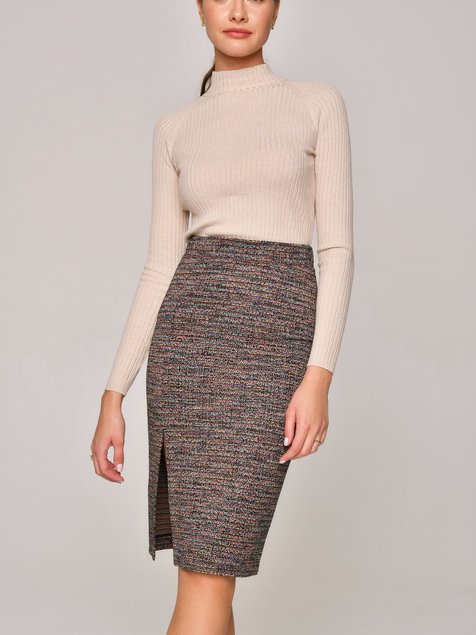 Моделирующая юбка-футляр с мерцанием люрекса Conte Elegant SUNSET, multicolor, L, 46/170, Комбинированный