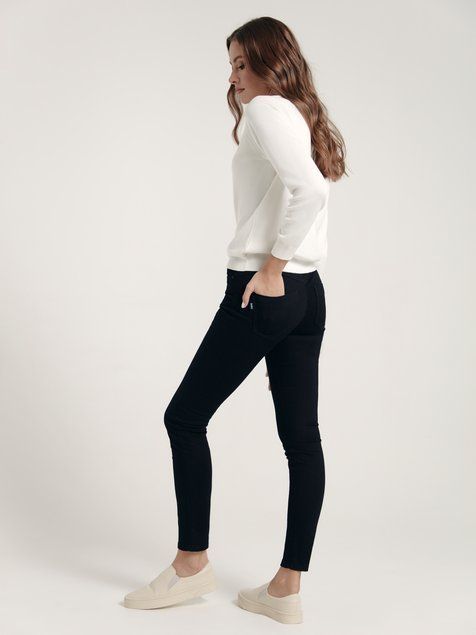 Джемпер из пряжи с хлопком и модалом Conte Elegant LDK 139, ecru, XS, 40/170, Светло-бежевый