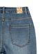 Укорочені джинси skinny з розрізами та високою посадкою Conte Elegant CON-346, mid blue, XS, 40/164, Синий