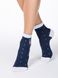 Шкарпетки жіночі бавовняні Conte Elegant CLASSIC (стрази, люрекс), Темно-синій, 36-37, 36, Темно-синий