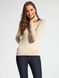 В'язаний светр з італійської пряжі з віскозою преміальної якості Conte Elegant LDK055, optical white, XL, 48/170, Белый