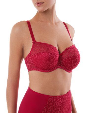 Бюстгалтер Conte Elegant VOILE RB5025, брусника, 75C, 75C, Темно-розовый