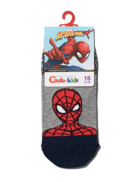 Шкарпетки дитячі Conte Kids ©Marvel (короткі), серый, 18, 27, Сірий
