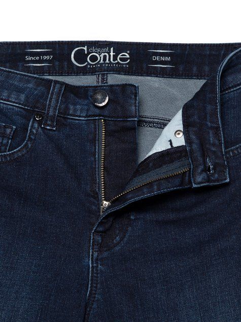 Моделирующие джинсы skinny с высокой посадкой Conte Elegant CON-273, washed indigo, XS, 40/164, Светло-голубой