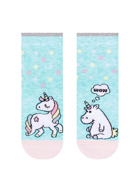 Шкарпетки дитячі Conte Kids Веселі ніжки, бледно-бирюзовый, 24, 36, Светло-розовый